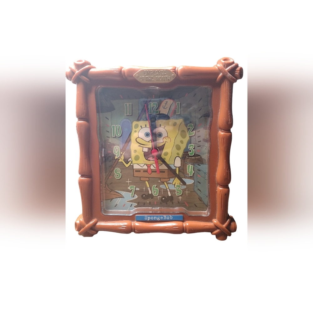 SpongeBob Employee of the month wall clock